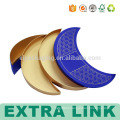 moon shape chocolate candy rigid packaging goldcard paper box